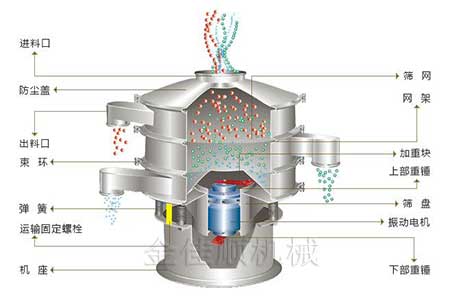 旋振篩結(jié)構(gòu)1